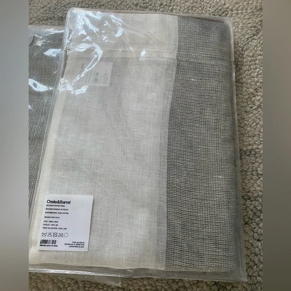 Crate & barrel Curtain panel. NWOT.
